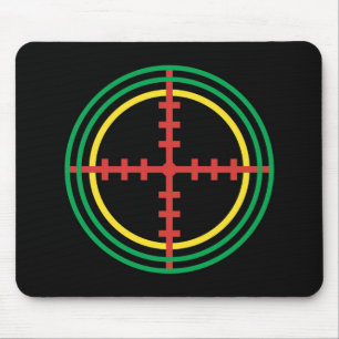 Colourful Laser Target Mouse Pad