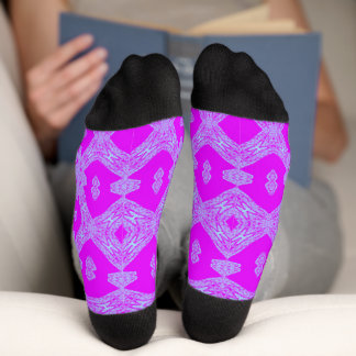 Colourful Lavender Crew Socks | One Owl Artist