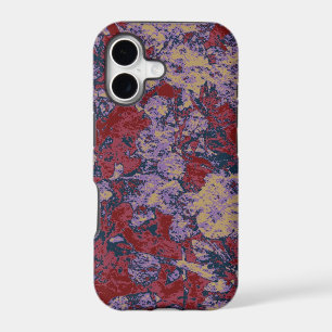 Colourful leaf and flower camouflage pattern