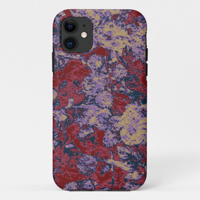 Colourful leaf and flower camouflage pattern Case-Mate iPhone case (Back)