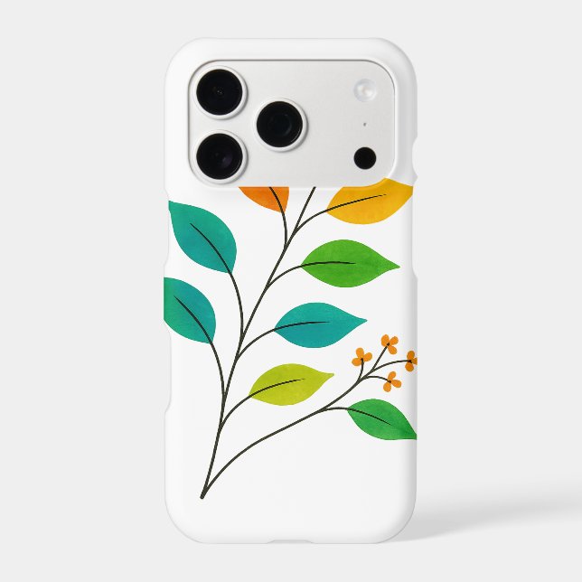 Colourful Leaf Branch Illustration (Back)