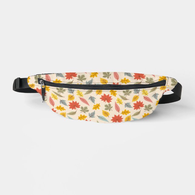 Colourful Leaf Fall Pattern Bum Bags (Front)