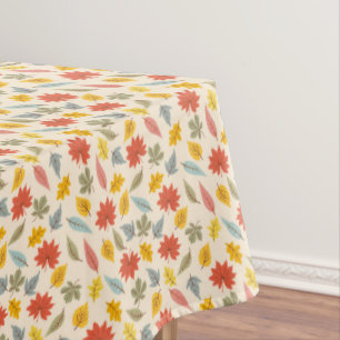 Colourful Leaf Fall Pattern Tablecloth
