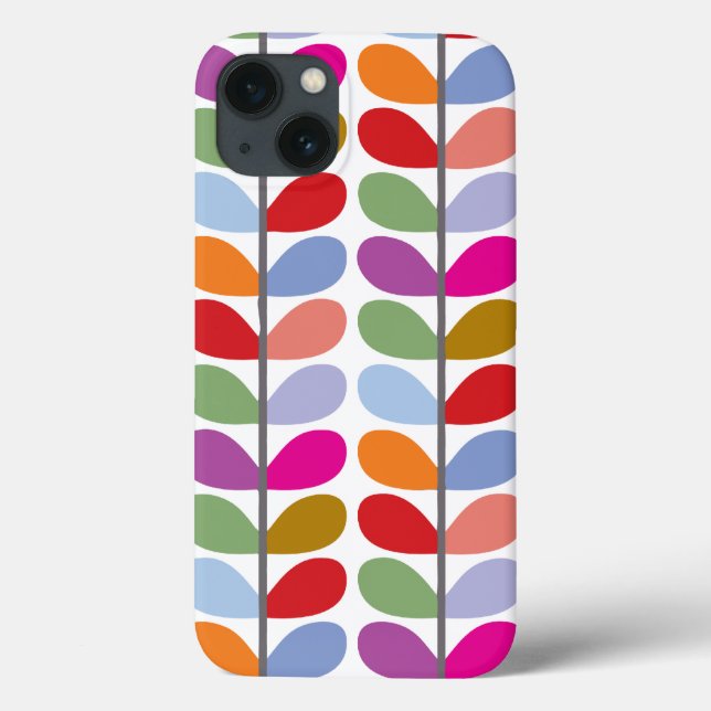Colourful Leaf Pattern Case-Mate iPhone Case (Back)