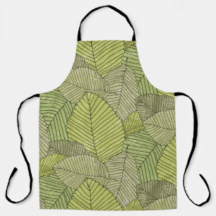 Colourful Leafs Pattern Design Apron