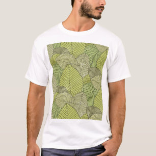 Colourful Leafs Pattern Design T-Shirt
