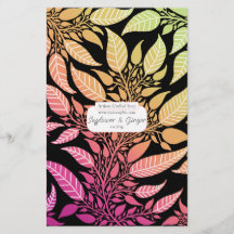 Colourful Leafy Design Soap Wrap Paper Sheet