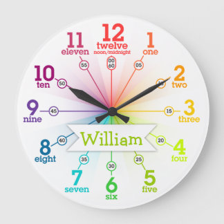 Colourful Learning Large Clock