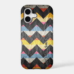 Colourful Leather Chevron Stripes #5