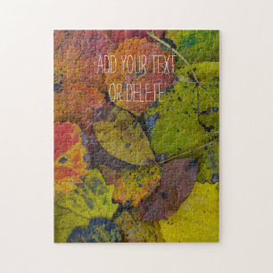 Colourful leaves after rain jigsaw puzzle