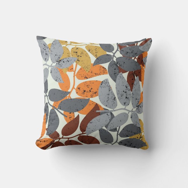 colourful leaves cushion (Front)