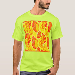 Colourful Leaves Elegance Pattern T-Shirt