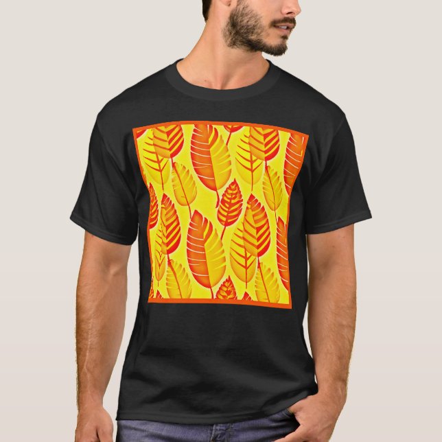 Colourful Leaves Elegance Pattern T-Shirt (Front)