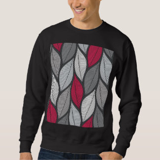 Colourful leaves: hand-drawn seamless pattern. sweatshirt