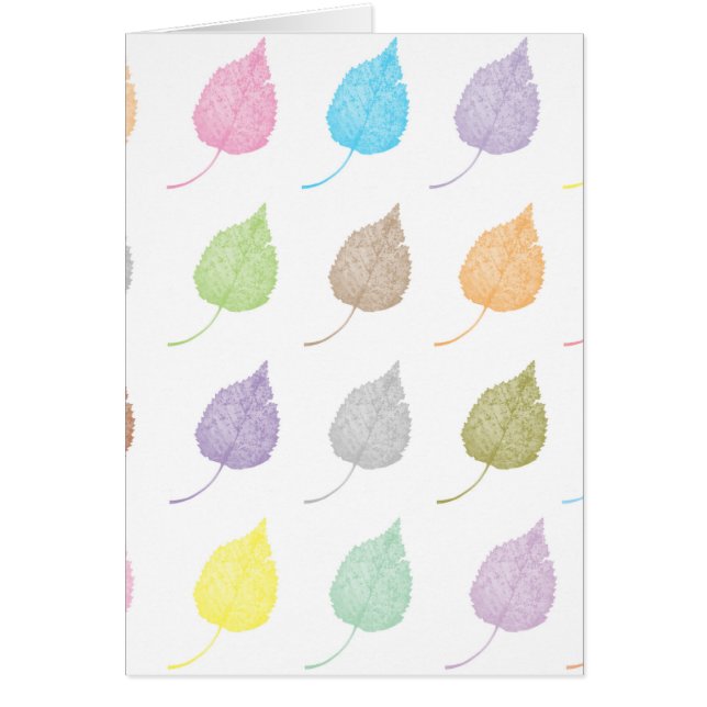 Colourful leaves pattern (Front)