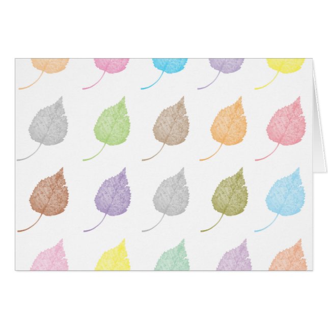 Colourful leaves pattern (Front Horizontal)