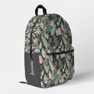 Colourful Leaves Personalised Printed Backpack