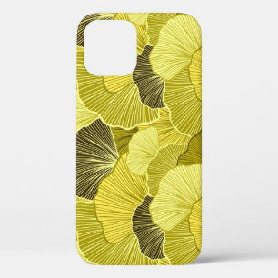 Colourful leaves: seamless olive pattern. iPhone 12 case