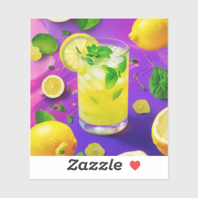Colourful lemon mocktail (Sheet)