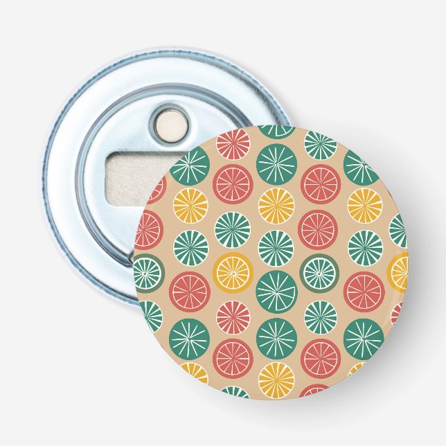 Colourful Lemons Bottle Opener (Front)