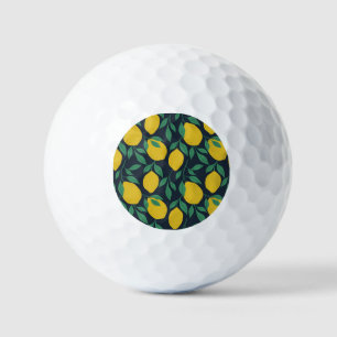 Colourful Lemons: Hand Drawn Vibrance. Golf Balls