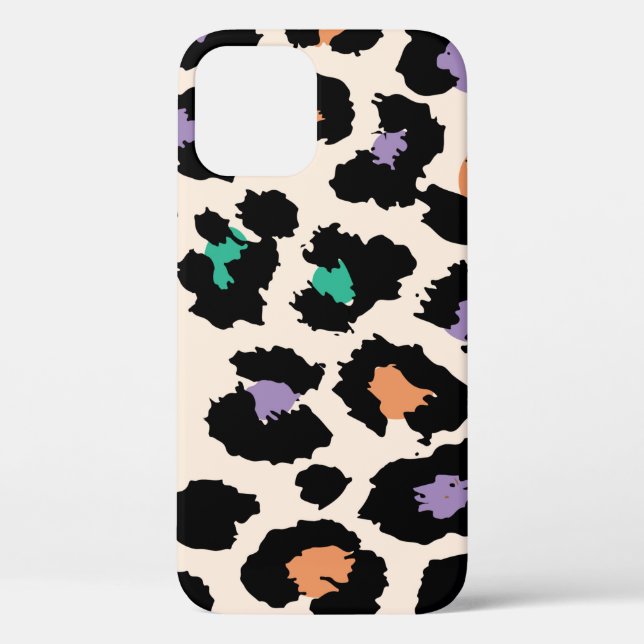 Colourful leopard animal design and backgroundprin Case-Mate iPhone case (Back)