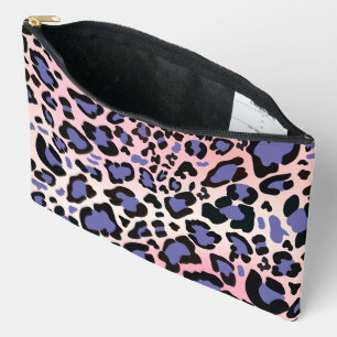 Colourful Leopard Pattern Accessory Pouch