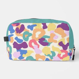 Colourful Leopard Pattern Dopp Kit