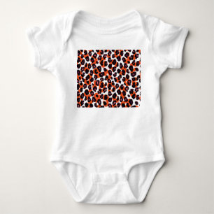 Colourful Leopard Pattern: Seamless Design. Baby Bodysuit