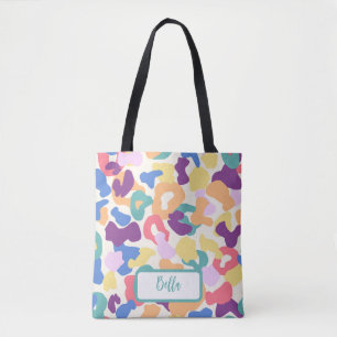 Colourful Leopard Pattern Tote Bag