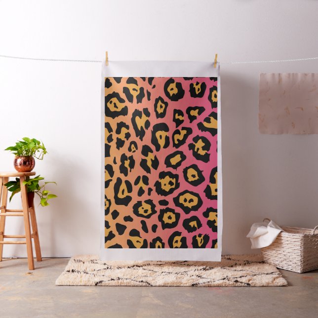 Colourful Leopard Print Fabric (In Situ)