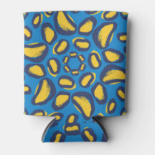 Colourful leopard print, seamless texture. can cooler