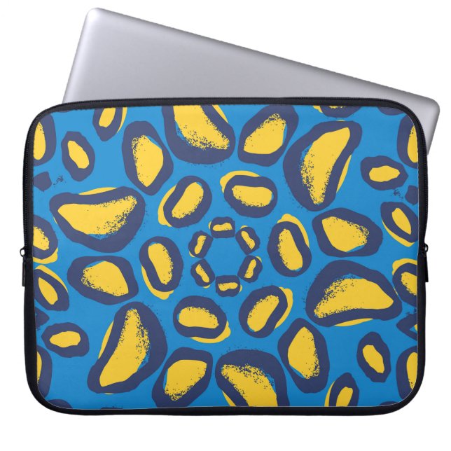 Colourful leopard print, seamless texture. laptop sleeve (Front)
