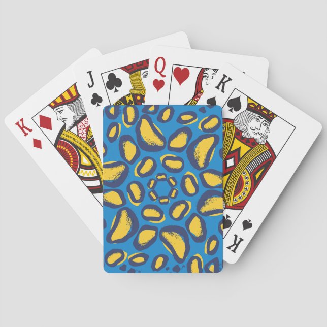 Colourful leopard print, seamless texture. playing cards (Back)