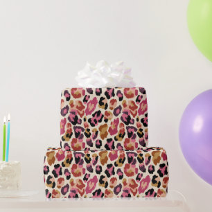 Colourful Leopard Print Wrapping Paper