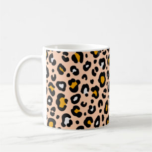 Colourful leopard seamless pattern. Fashion stylis Coffee Mug