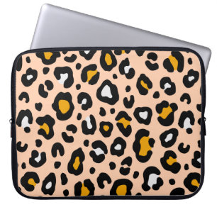 Colourful leopard seamless pattern. Fashion stylis Laptop Sleeve