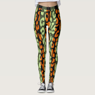 Colourful Leopard Skin Pattern #13 Leggings