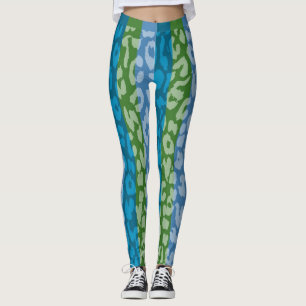 Colourful Leopard Skin Pattern #14 Leggings