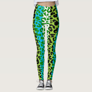 Colourful Leopard Skin Pattern #28 Leggings