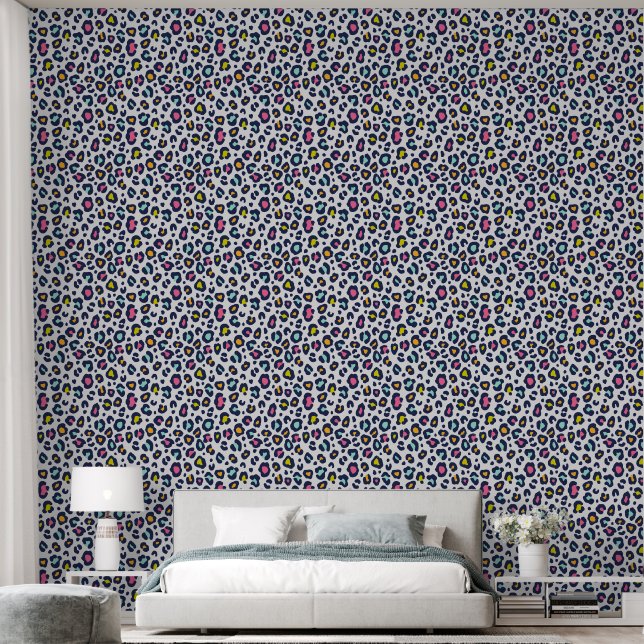 Colourful Leopard Wallpaper (Bedroom)
