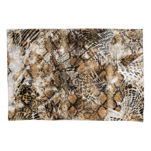 Colourful Leopard Zebra Camouflage Pattern Pillowcase