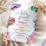 Colourful Let's Paint Kid's Any Age Birthday Party Invitation<br><div class="desc">Colourful Let's Paint Kid's Any Age Birthday Party Invitation</div>