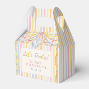 Colourful Lets Party Kids Birthday Party Favour Box