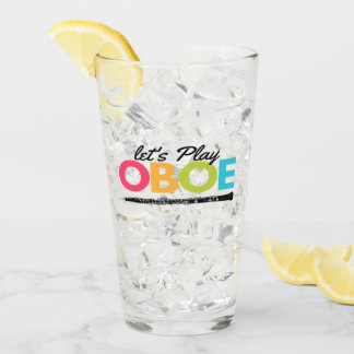 Colourful Let's Play Oboe Musician Oboist Coffee Glass
