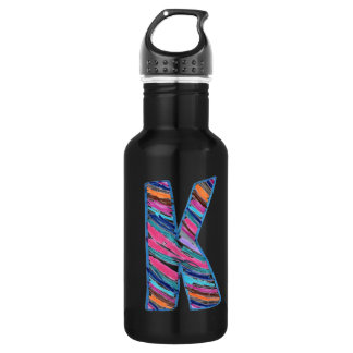 Colourful Letter K as in Kay 532 Ml Water Bottle
