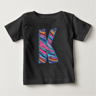 Colourful Letter K as in Kay Baby T-Shirt