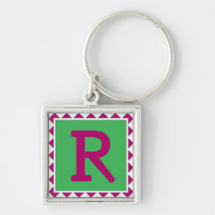 Colourful Letter 'R' - Keychain
