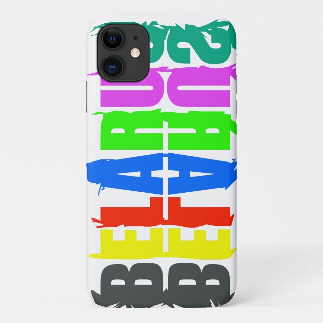Colourful Letters Belarus Беларусь iPhone 11 Case (Back)