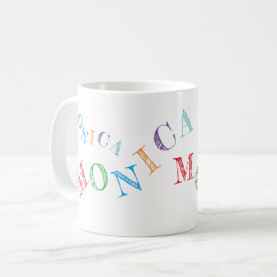 colourful letters of your name cool & fun coffee mug